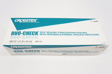 Crosstex SCS DUO-CHECK Self Sealing Sterilization 3.5inch x 9inch